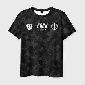Мужская футболка 3D с принтом РВСН   девиз в Петрозаводске, 100% полиэфир | прямой крой, круглый вырез горловины, длина до линии бедер | 