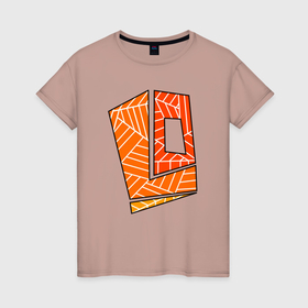 Женская футболка хлопок с принтом Яркий Цветной орнамент в Белгороде, 100% хлопок | прямой крой, круглый вырез горловины, длина до линии бедер, слегка спущенное плечо | 