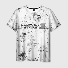 Мужская футболка 3D с принтом Counter Strike 2 dirty ice в Екатеринбурге, 100% полиэфир | прямой крой, круглый вырез горловины, длина до линии бедер | Тематика изображения на принте: 