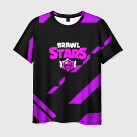 Мужская футболка 3D с принтом Brawl stars geometry в городе Новоалтайск, 100% полиэфир | прямой крой, круглый вырез горловины, длина до линии бедер | 