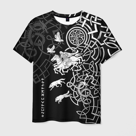 Мужская футболка 3D с принтом Один властитель Асгарда в Курске, 100% полиэфир | прямой крой, круглый вырез горловины, длина до линии бедер | 