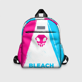 Детский рюкзак 3D с принтом Bleach neon gradient style по центру в Ухте, 100% полиэстер | лямки с регулируемой длиной, сверху петелька, чтобы рюкзак можно было повесить на вешалку. Основное отделение закрывается на молнию, как и внешний карман. Внутри дополнительный карман. По бокам два дополнительных кармашка | 