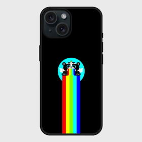 Чехол силиконовый для Apple iPhone 15 матовый с принтом Блюющий крылатый пандарог в городе Новоалтайск,  |  | 