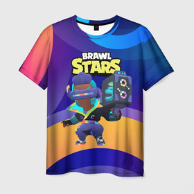 Мужская футболка 3D с принтом Brawl Stars rgb хакер Брок в городе Новоалтайск, 100% полиэфир | прямой крой, круглый вырез горловины, длина до линии бедер | 