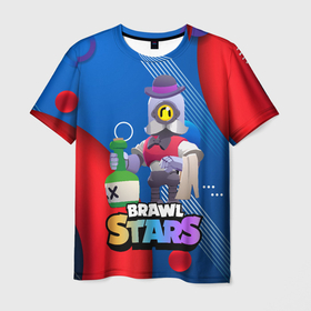 Мужская футболка 3D с принтом Барли официант Brawl stars в городе Новоалтайск, 100% полиэфир | прямой крой, круглый вырез горловины, длина до линии бедер | 