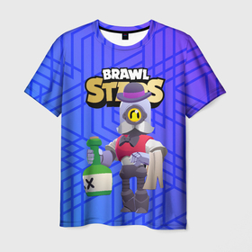 Мужская футболка 3D с принтом Brawl stars Барли официант в городе Новоалтайск, 100% полиэфир | прямой крой, круглый вырез горловины, длина до линии бедер | 