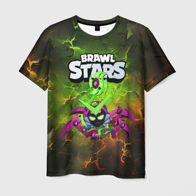 Мужская футболка 3D с принтом Вирус Чарли Brawl Stars в городе Новоалтайск, 100% полиэфир | прямой крой, круглый вырез горловины, длина до линии бедер | 