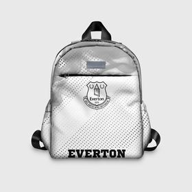 Детский рюкзак 3D с принтом Everton sport на светлом фоне по центру в городе Новоалтайск, 100% полиэстер | лямки с регулируемой длиной, сверху петелька, чтобы рюкзак можно было повесить на вешалку. Основное отделение закрывается на молнию, как и внешний карман. Внутри дополнительный карман. По бокам два дополнительных кармашка | 
