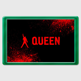 Магнит 45*70 с принтом Queen   red gradient по горизонтали в Петрозаводске, Пластик | Размер: 78*52 мм; Размер печати: 70*45 | 