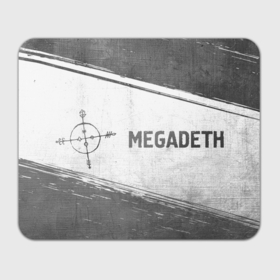 Прямоугольный коврик для мышки с принтом Megadeth   white gradient по горизонтали в Кировске, натуральный каучук | размер 230 х 185 мм; запечатка лицевой стороны | 