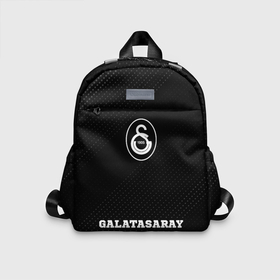 Детский рюкзак 3D с принтом Galatasaray sport на темном фоне по центру в Ухте, 100% полиэстер | лямки с регулируемой длиной, сверху петелька, чтобы рюкзак можно было повесить на вешалку. Основное отделение закрывается на молнию, как и внешний карман. Внутри дополнительный карман. По бокам два дополнительных кармашка | 