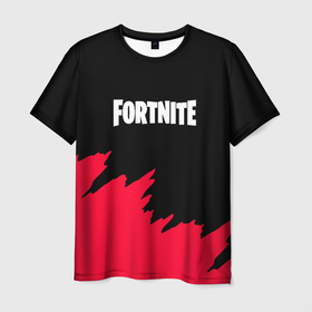Мужская футболка 3D с принтом Fortnite розовые краски в Ухте, 100% полиэфир | прямой крой, круглый вырез горловины, длина до линии бедер | 