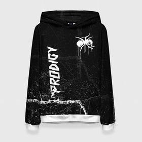 Женская толстовка 3D с принтом The prodigy   паук в городе Новоалтайск, 100% полиэстер  | двухслойный капюшон со шнурком для регулировки, мягкие манжеты на рукавах и по низу толстовки, спереди карман-кенгуру с мягким внутренним слоем. | 