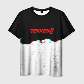 Мужская футболка 3D с принтом Tekken abstraction в городе Новоалтайск, 100% полиэфир | прямой крой, круглый вырез горловины, длина до линии бедер | 