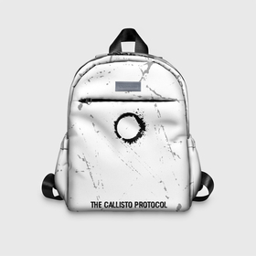 Детский рюкзак 3D с принтом The Callisto Protocol glitch на светлом фоне по центру в городе Новоалтайск, 100% полиэстер | лямки с регулируемой длиной, сверху петелька, чтобы рюкзак можно было повесить на вешалку. Основное отделение закрывается на молнию, как и внешний карман. Внутри дополнительный карман. По бокам два дополнительных кармашка | 
