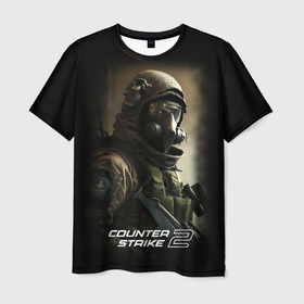 Мужская футболка 3D с принтом Counter strike 2  спецназ в городе Новоалтайск, 100% полиэфир | прямой крой, круглый вырез горловины, длина до линии бедер | Тематика изображения на принте: 