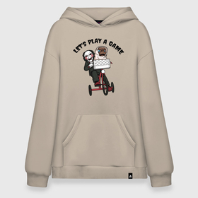 Худи SuperOversize хлопок с принтом Пила   Инопланетянин в Ухте, 70% хлопок, 30% полиэстер, мягкий начес внутри | карман-кенгуру, эластичная резинка на манжетах и по нижней кромке, двухслойный капюшон
 | 