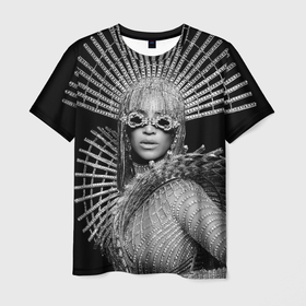 Мужская футболка 3D с принтом Beyonce RB в Ухте, 100% полиэфир | прямой крой, круглый вырез горловины, длина до линии бедер | 
