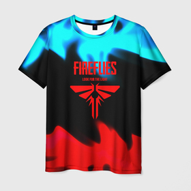 Мужская футболка 3D с принтом The Last of Us в огне в городе Новоалтайск, 100% полиэфир | прямой крой, круглый вырез горловины, длина до линии бедер | Тематика изображения на принте: 