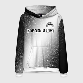 Мужская толстовка 3D с принтом Король и Шут glitch на светлом фоне посередине в Ухте, 100% полиэстер | двухслойный капюшон со шнурком для регулировки, мягкие манжеты на рукавах и по низу толстовки, спереди карман-кенгуру с мягким внутренним слоем. | Тематика изображения на принте: 