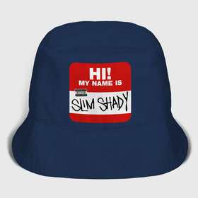 Мужская панама хлопок с принтом Eminem   slim shady sticker в Архангельске,  |  | Тематика изображения на принте: 