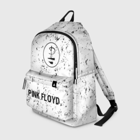 Рюкзак 3D с принтом Pink Floyd glitch на светлом фоне по центру в городе Новоалтайск, 100% полиэстер | лямки с регулируемой длиной, сверху петелька, чтобы рюкзак можно было повесить на вешалку. Основное отделение закрывается на молнию, как и внешний карман. Внутри два дополнительных кармана, один из которых закрывается на молнию. По бокам два дополнительных кармашка | 