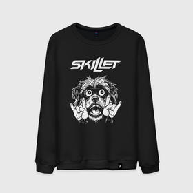 Мужской свитшот хлопок с принтом Skillet rock dog в городе Новоалтайск, 100% хлопок |  | 