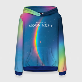 Женская толстовка 3D Moon music Coldplay