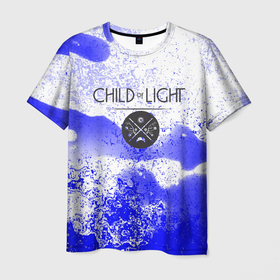 Мужская футболка 3D с принтом Child of Light брызги красок в городе Новоалтайск, 100% полиэфир | прямой крой, круглый вырез горловины, длина до линии бедер | 