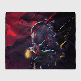 Плед 3D с принтом Spider Man Miles Morales в городе Новоалтайск, 100% полиэстер | закругленные углы, все края обработаны. Ткань не мнется и не растягивается | 