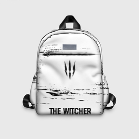 Детский рюкзак 3D с принтом The Witcher glitch на светлом фоне по центру в городе Новоалтайск, 100% полиэстер | лямки с регулируемой длиной, сверху петелька, чтобы рюкзак можно было повесить на вешалку. Основное отделение закрывается на молнию, как и внешний карман. Внутри дополнительный карман. По бокам два дополнительных кармашка | 