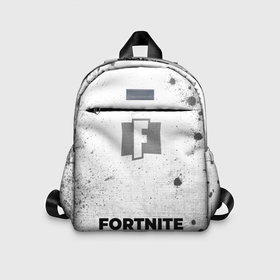 Детский рюкзак 3D с принтом Fortnite   white gradient по центру в городе Новоалтайск, 100% полиэстер | лямки с регулируемой длиной, сверху петелька, чтобы рюкзак можно было повесить на вешалку. Основное отделение закрывается на молнию, как и внешний карман. Внутри дополнительный карман. По бокам два дополнительных кармашка | 