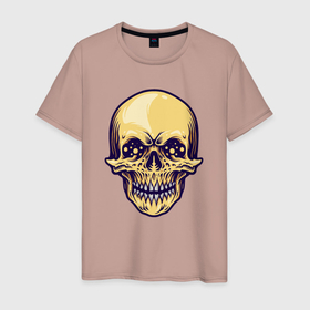 Мужская футболка хлопок с принтом Skeletor , 100% хлопок | прямой крой, круглый вырез горловины, длина до линии бедер, слегка спущенное плечо. | Тематика изображения на принте: 