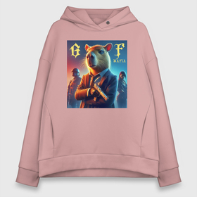 Женское худи Oversize хлопок Capy godfather the mafia is immortal: в Тюмени, френч-терри — 70% хлопок, 30% полиэстер. Мягкий теплый начес внутри —100% хлопок | боковые карманы, эластичные манжеты и нижняя кромка, капюшон на магнитной кнопке |