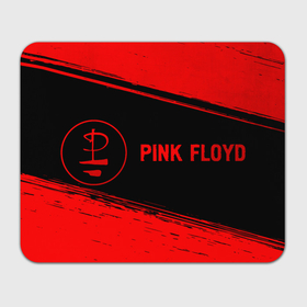Прямоугольный коврик для мышки с принтом Pink Floyd   red gradient по горизонтали в Ухте, натуральный каучук | размер 230 х 185 мм; запечатка лицевой стороны | 