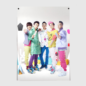 Постер с принтом Big bang вместе в городе Новоалтайск, 100% бумага
 | бумага, плотность 150 мг. Матовая, но за счет высокого коэффициента гладкости имеет небольшой блеск и дает на свету блики, но в отличии от глянцевой бумаги не покрыта лаком | 