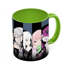Кружка с полной запечаткой с принтом Re:Zero Жизнь с нуля в альтернативном мире   персонажи в Екатеринбурге, керамика | ёмкость 330 мл | Тематика изображения на принте: 