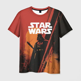 Мужская футболка 3D Darth Vader Star Wars: , 100% полиэфир | прямой крой, круглый вырез горловины, длина до линии бедер |