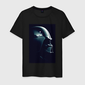 Мужская футболка хлопок с принтом Мысли вейдера в Ухте, 100% хлопок | прямой крой, круглый вырез горловины, длина до линии бедер, слегка спущенное плечо. | 