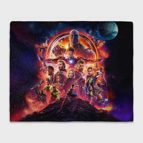 Плед 3D с принтом Супергерои Avengers infinity war в городе Новоалтайск, 100% полиэстер | закругленные углы, все края обработаны. Ткань не мнется и не растягивается | 