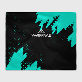 Плед 3D с принтом Warframe краски голубые в городе Новоалтайск, 100% полиэстер | закругленные углы, все края обработаны. Ткань не мнется и не растягивается | Тематика изображения на принте: 