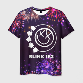 Мужская футболка 3D Праздничный Blink 182