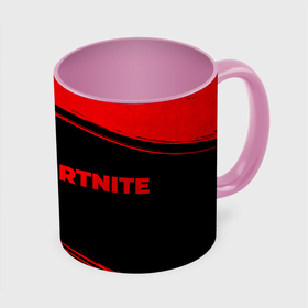 Кружка с полной запечаткой с принтом Fortnite   red gradient по горизонтали в городе Новоалтайск, керамика | ёмкость 330 мл | Тематика изображения на принте: 