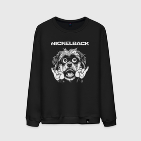 Мужской свитшот хлопок с принтом Nickelback rock dog в Петрозаводске, 100% хлопок |  | 