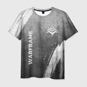 Мужская футболка 3D с принтом Warframe   grey gradient вертикально в городе Новоалтайск, 100% полиэфир | прямой крой, круглый вырез горловины, длина до линии бедер | Тематика изображения на принте: 