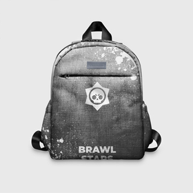 Детский рюкзак 3D с принтом Brawl Stars   grey gradient по центру в городе Новоалтайск, 100% полиэстер | лямки с регулируемой длиной, сверху петелька, чтобы рюкзак можно было повесить на вешалку. Основное отделение закрывается на молнию, как и внешний карман. Внутри дополнительный карман. По бокам два дополнительных кармашка | 
