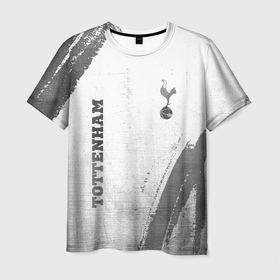Мужская футболка 3D с принтом Tottenham   white gradient вертикально в Петрозаводске, 100% полиэфир | прямой крой, круглый вырез горловины, длина до линии бедер | Тематика изображения на принте: 