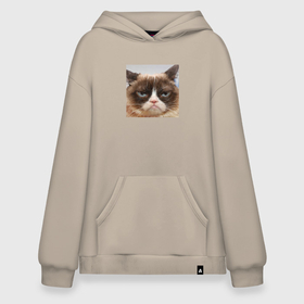 Худи SuperOversize хлопок с принтом Злая кошка в Ухте, 70% хлопок, 30% полиэстер, мягкий начес внутри | карман-кенгуру, эластичная резинка на манжетах и по нижней кромке, двухслойный капюшон
 | 