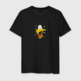 Мужская футболка хлопок с принтом Daffy в Ухте, 100% хлопок | прямой крой, круглый вырез горловины, длина до линии бедер, слегка спущенное плечо. | 