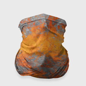 Бандана-труба 3D с принтом Абстракция   orange gray sandstorm в городе Новоалтайск, 100% полиэстер, ткань с особыми свойствами — Activecool | плотность 150‒180 г/м2; хорошо тянется, но сохраняет форму | 